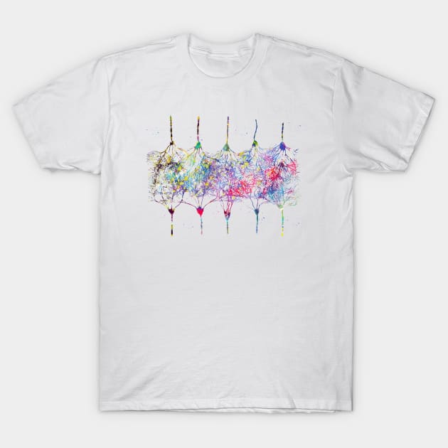 Cortical Neurons T-Shirt by erzebeth